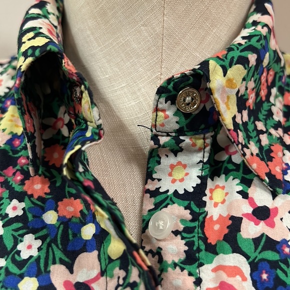TOMMY Hilfiger Floral Sleeveless Front Button Shirt Midi A-line dress size 2 - Picture 15 of 17